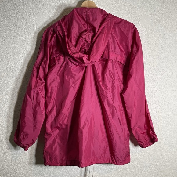 Eddie Bauer Women's Rain Coat Full Zip Hooded Windbreaker Jacket Pink Size XS - Picture 6 of 9